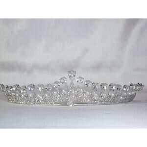 Rhinestone tiara bridal prom birthday crown, princess wedding tiara headband
